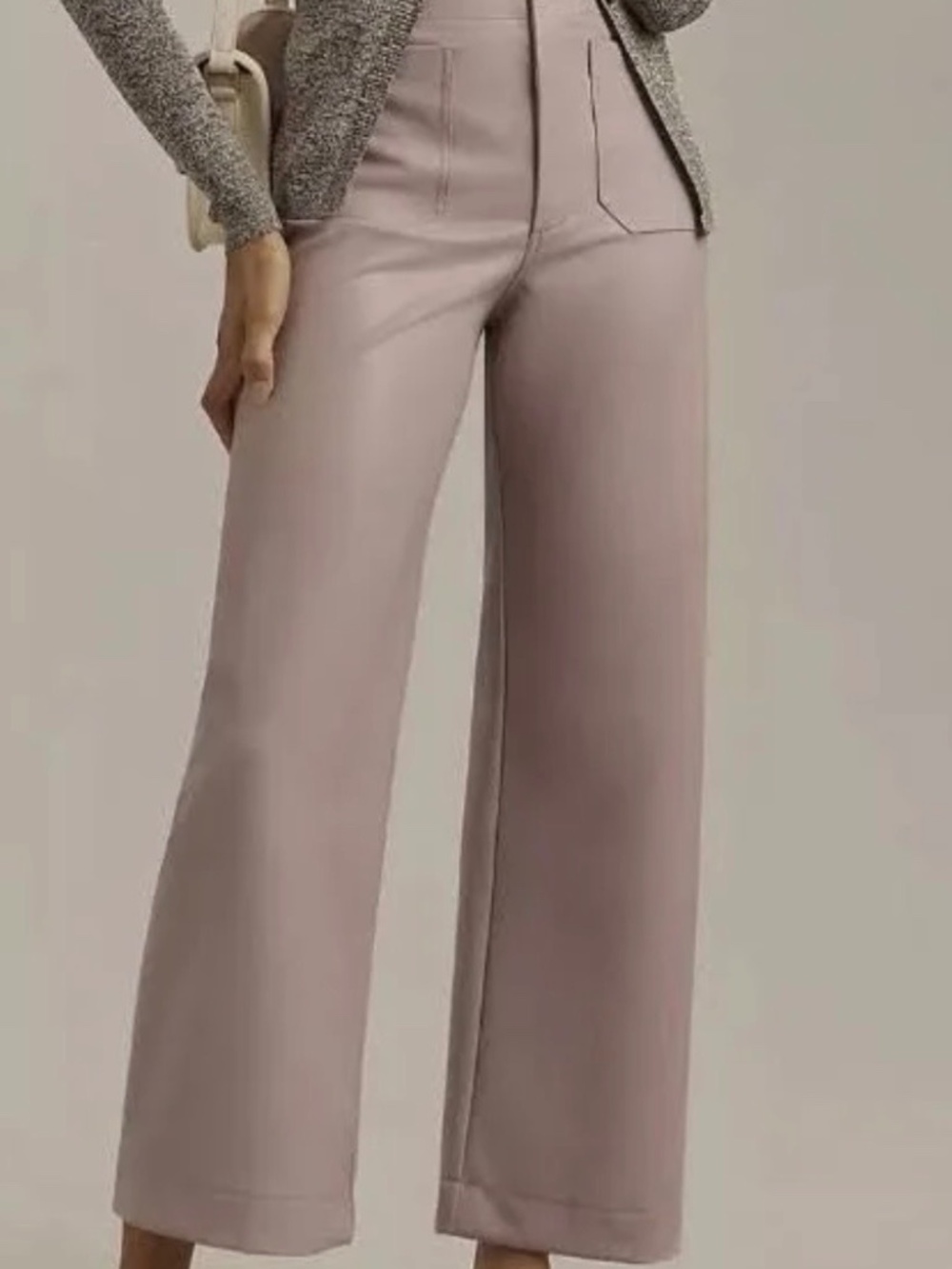 Anthropologie Maeve The Colette Pant Faux Leather